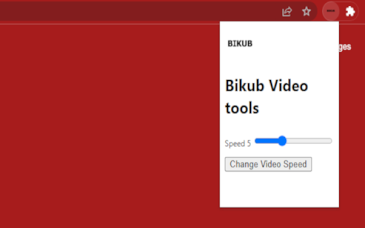 Bikub Video Speed from Chrome web store to be run with OffiDocs Chromium online Bikub Video Speed from Chrome web store to be run with OffiDocs Chromium online