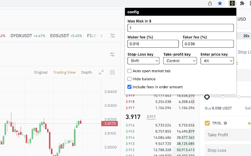 Binance utilities from Chrome web store to be run with OffiDocs Chromium online Binance utilities from Chrome web store to be run with OffiDocs Chromium online