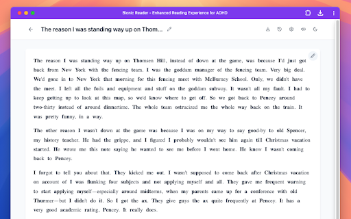 Bionic Reader from Chrome web store to be run with OffiDocs Chromium online Bionic Reader from Chrome web store to be run with OffiDocs Chromium online