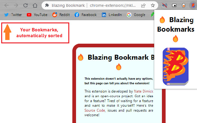 Blazing Bookmarks from Chrome web store to be run with OffiDocs Chromium online Blazing Bookmarks from Chrome web store to be run with OffiDocs Chromium online