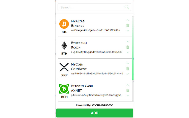Blockchain Public Address Manager from Chrome web store to be run with OffiDocs Chromium online Blockchain Public Address Manager from Chrome web store to be run with OffiDocs Chromium online