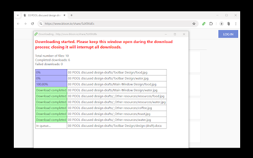 BLOON Sharelink Downloader from Chrome web store to be run with OffiDocs Chromium online BLOON Sharelink Downloader from Chrome web store to be run with OffiDocs Chromium online