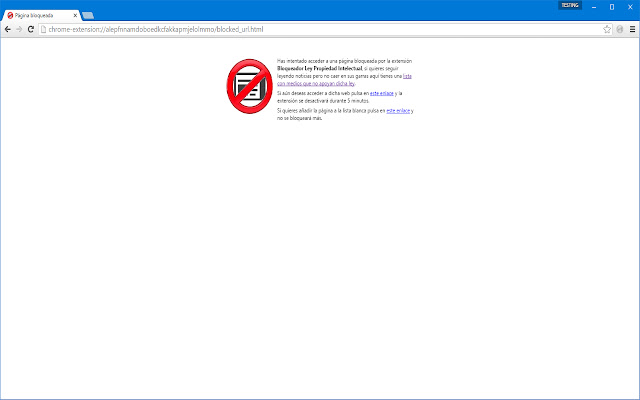 Bloqueador Ley Propiedad Intelectual from Chrome web store to be run with OffiDocs Chromium online Bloqueador Ley Propiedad Intelectual from Chrome web store to be run with OffiDocs Chromium online