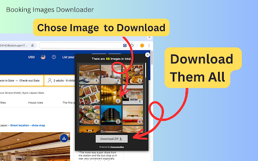 Booking Images Downloader from Chrome web store to be run with OffiDocs Chromium online Booking Images Downloader from Chrome web store to be run with OffiDocs Chromium online