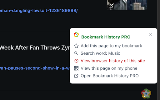 Bookmark History Manager PRO from Chrome web store to be run with OffiDocs Chromium online Bookmark History Manager PRO from Chrome web store to be run with OffiDocs Chromium online
