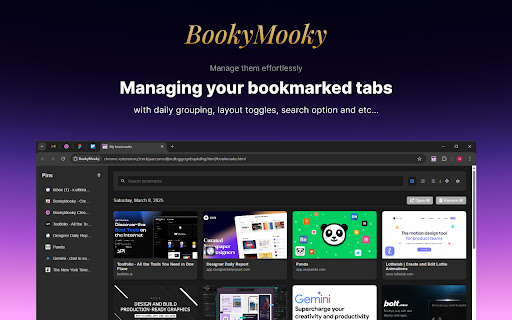 BookyMooky from Chrome web store to be run with OffiDocs Chromium online BookyMooky from Chrome web store to be run with OffiDocs Chromium online