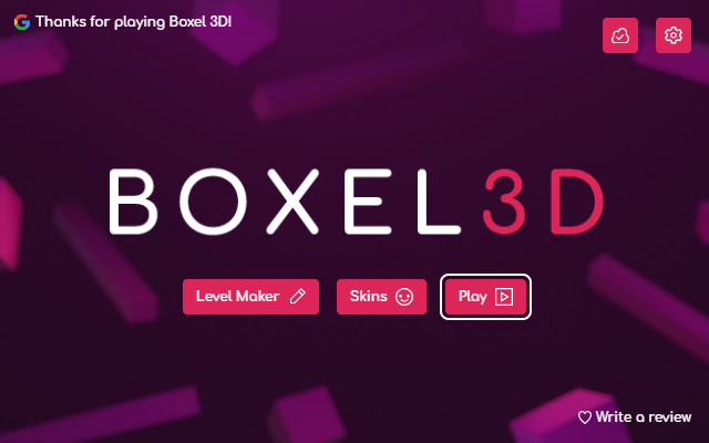 Boxel 3D from Chrome web store to be run with OffiDocs Chromium online Boxel 3D from Chrome web store to be run with OffiDocs Chromium online