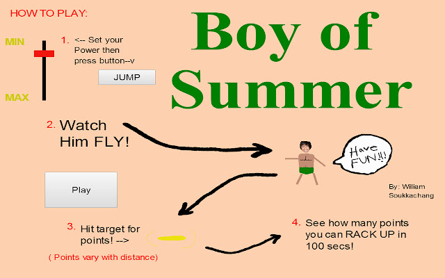 Boy of Summer from Chrome web store to be run with OffiDocs Chromium online Boy of Summer from Chrome web store to be run with OffiDocs Chromium online