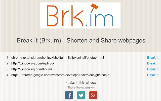 Break It (Brk.Im) from Chrome web store to be run with OffiDocs Chromium online Break It (Brk.Im) from Chrome web store to be run with OffiDocs Chromium online