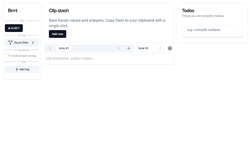 Brrrt from Chrome web store to be run with OffiDocs Chromium online Brrrt from Chrome web store to be run with OffiDocs Chromium online