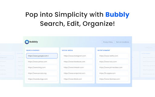 Bubbly from Chrome web store to be run with OffiDocs Chromium online Bubbly from Chrome web store to be run with OffiDocs Chromium online