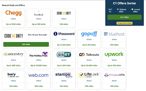 C1 Offers Sorter from Chrome web store to be run with OffiDocs Chromium online C1 Offers Sorter from Chrome web store to be run with OffiDocs Chromium online