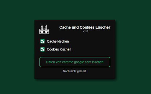 Cache und Cookies Löscher from Chrome web store to be run with OffiDocs Chromium online Cache und Cookies Löscher from Chrome web store to be run with OffiDocs Chromium online