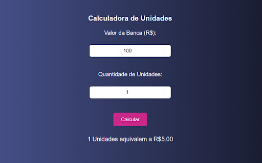 Calculadora de Unidades from Chrome web store to be run with OffiDocs Chromium online Calculadora de Unidades from Chrome web store to be run with OffiDocs Chromium online