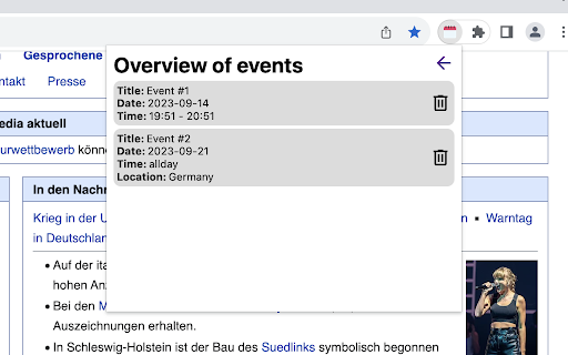 CalendarExtension add events while browsing from Chrome web store to be run with OffiDocs Chromium online CalendarExtension add events while browsing from Chrome web store to be run with OffiDocs Chromium online