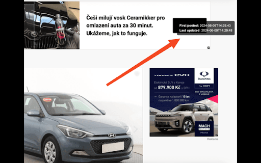 Car Ad Date Fetcher from Chrome web store to be run with OffiDocs Chromium online Car Ad Date Fetcher from Chrome web store to be run with OffiDocs Chromium online