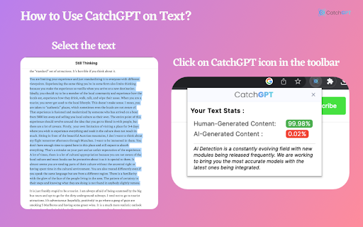 CatchGPT from Chrome web store to be run with OffiDocs Chromium online CatchGPT from Chrome web store to be run with OffiDocs Chromium online