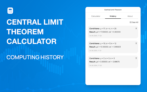 Central Limit Theorem Calculator from Chrome web store to be run with OffiDocs Chromium online Central Limit Theorem Calculator from Chrome web store to be run with OffiDocs Chromium online