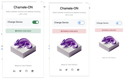 Chamele ON from Chrome web store to be run with OffiDocs Chromium online Chamele ON from Chrome web store to be run with OffiDocs Chromium online