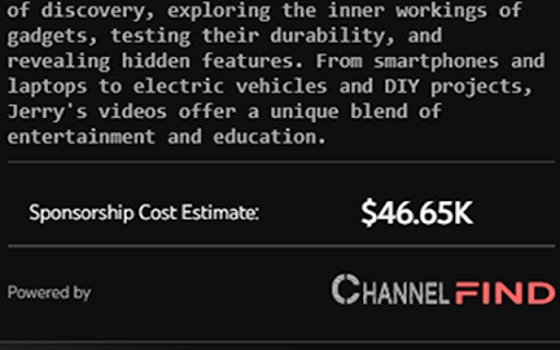 Channel Find YouTube Stats Viewer from Chrome web store to be run with OffiDocs Chromium online Channel Find YouTube Stats Viewer from Chrome web store to be run with OffiDocs Chromium online