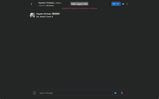Character.AI legacy chats from Chrome web store to be run with OffiDocs Chromium online Character.AI legacy chats from Chrome web store to be run with OffiDocs Chromium online
