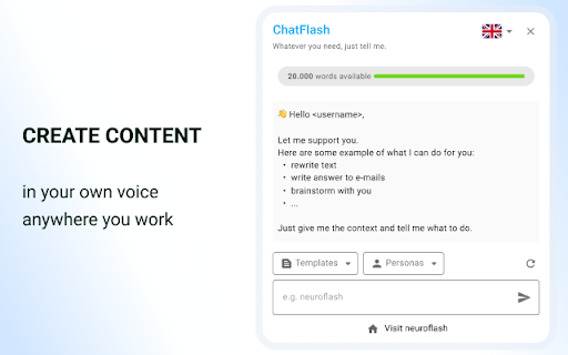 ChatFlash – ChatGPT with your own voice from Chrome web store to be run with OffiDocs Chromium online ChatFlash – ChatGPT with your own voice from Chrome web store to be run with OffiDocs Chromium online