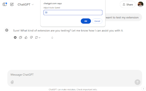 ChatGPT™ Audio Speed Adjuster from Chrome web store to be run with OffiDocs Chromium online ChatGPT™ Audio Speed Adjuster from Chrome web store to be run with OffiDocs Chromium online