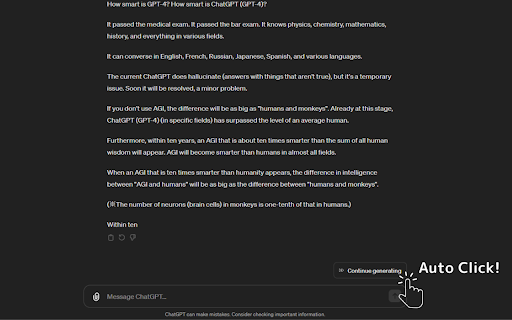 ChatGPT Auto Continue from Chrome web store to be run with OffiDocs Chromium online ChatGPT Auto Continue from Chrome web store to be run with OffiDocs Chromium online