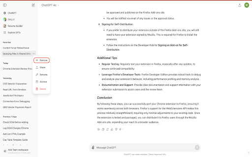 ChatGpt Favorites from Chrome web store to be run with OffiDocs Chromium online ChatGpt Favorites from Chrome web store to be run with OffiDocs Chromium online