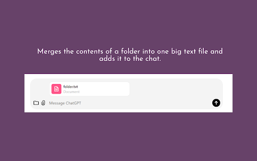 ChatGPT Folder to Text from Chrome web store to be run with OffiDocs Chromium online ChatGPT Folder to Text from Chrome web store to be run with OffiDocs Chromium online