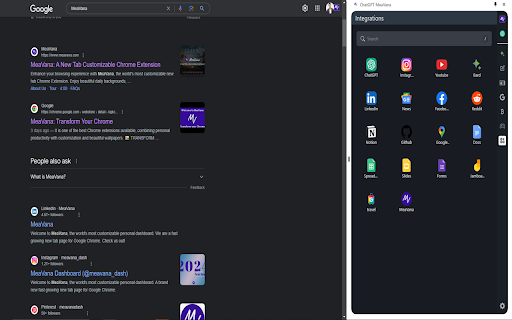 Chat GPT Side Bar MeaVana from Chrome web store to be run with OffiDocs Chromium online Chat GPT Side Bar MeaVana from Chrome web store to be run with OffiDocs Chromium online