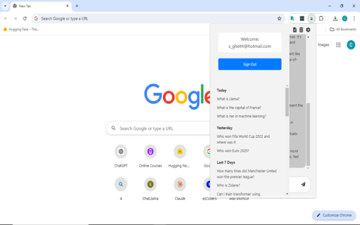ChatLlama: Chat with AI from Chrome web store to be run with OffiDocs Chromium online ChatLlama: Chat with AI from Chrome web store to be run with OffiDocs Chromium online