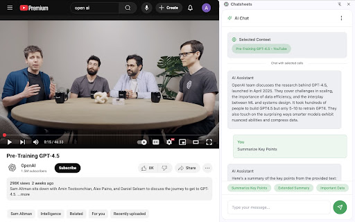 Chatsheet AI chat with any website from Chrome web store to be run with OffiDocs Chromium online Chatsheet AI chat with any website from Chrome web store to be run with OffiDocs Chromium online
