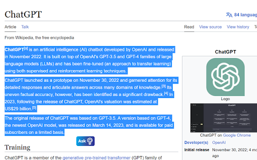 Chat with Desksense AI Powered by GPT4 from Chrome web store to be run with OffiDocs Chromium online Chat with Desksense AI Powered by GPT4 from Chrome web store to be run with OffiDocs Chromium online