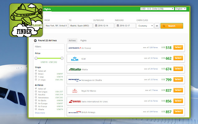 Cheap flights finder from Chrome web store to be run with OffiDocs Chromium online Cheap flights finder from Chrome web store to be run with OffiDocs Chromium online