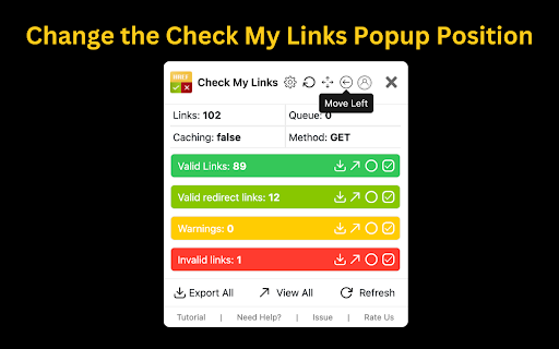 Check My Links from Chrome web store to be run with OffiDocs Chromium online Check My Links from Chrome web store to be run with OffiDocs Chromium online