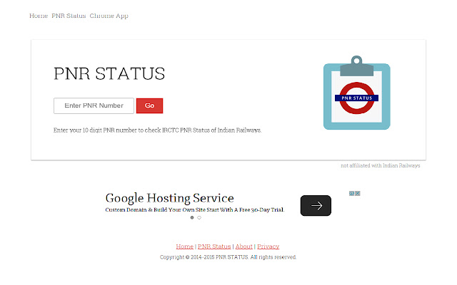 check pnr status from Chrome web store to be run with OffiDocs Chromium online check pnr status from Chrome web store to be run with OffiDocs Chromium online
