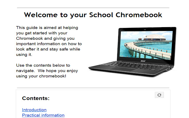 Chromebook User Guide CLV from Chrome web store to be run with OffiDocs Chromium online Chromebook User Guide CLV from Chrome web store to be run with OffiDocs Chromium online