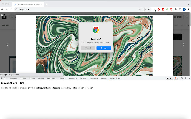 Chrome Refresh Guard from Chrome web store to be run with OffiDocs Chromium online Chrome Refresh Guard from Chrome web store to be run with OffiDocs Chromium online