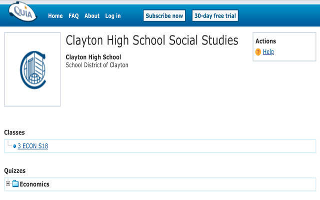 CHS Quia Testing (test) from Chrome web store to be run with OffiDocs Chromium online CHS Quia Testing (test) from Chrome web store to be run with OffiDocs Chromium online
