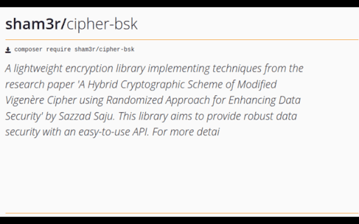 Cipher BSK from Chrome web store to be run with OffiDocs Chromium online Cipher BSK from Chrome web store to be run with OffiDocs Chromium online