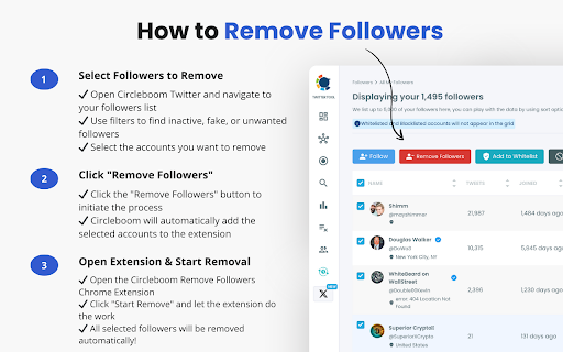 Circleboom Remove Twitter/X Followers from Chrome web store to be run with OffiDocs Chromium online Circleboom Remove Twitter/X Followers from Chrome web store to be run with OffiDocs Chromium online