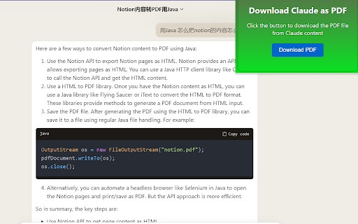 Claude2PDF Convert Claude to PDF from Chrome web store to be run with OffiDocs Chromium online Claude2PDF Convert Claude to PDF from Chrome web store to be run with OffiDocs Chromium online