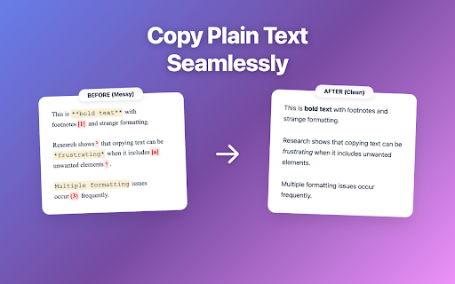 CleanClip – Copy as Plain Text from Chrome web store to be run with OffiDocs Chromium online CleanClip – Copy as Plain Text from Chrome web store to be run with OffiDocs Chromium online