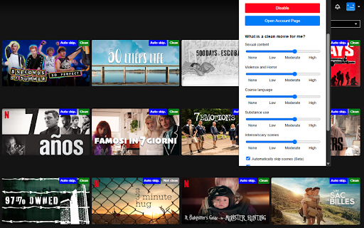 CleanFlix from Chrome web store to be run with OffiDocs Chromium online CleanFlix from Chrome web store to be run with OffiDocs Chromium online