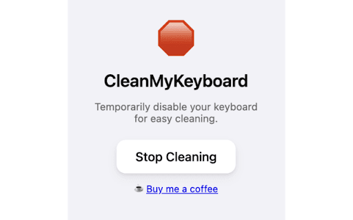 CleanMyKeyboard from Chrome web store to be run with OffiDocs Chromium online CleanMyKeyboard from Chrome web store to be run with OffiDocs Chromium online