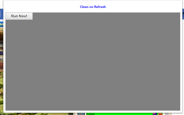Clean on Refresh from Chrome web store to be run with OffiDocs Chromium online Clean on Refresh from Chrome web store to be run with OffiDocs Chromium online