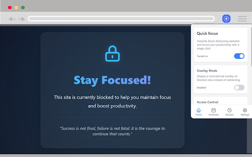 ClearFocus Website Blocker Focus Mode from Chrome web store to be run with OffiDocs Chromium online ClearFocus Website Blocker Focus Mode from Chrome web store to be run with OffiDocs Chromium online