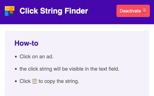 Click String Finder from Chrome web store to be run with OffiDocs Chromium online Click String Finder from Chrome web store to be run with OffiDocs Chromium online