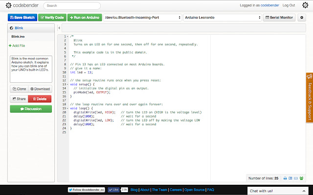 Codebender App from Chrome web store to be run with OffiDocs Chromium online Codebender App from Chrome web store to be run with OffiDocs Chromium online
